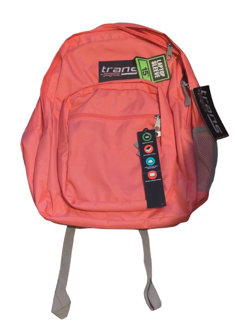 JanSport Trans Supermax Backpack Guava 15" Laptop Sleeve 2200 Cubic Inches - New